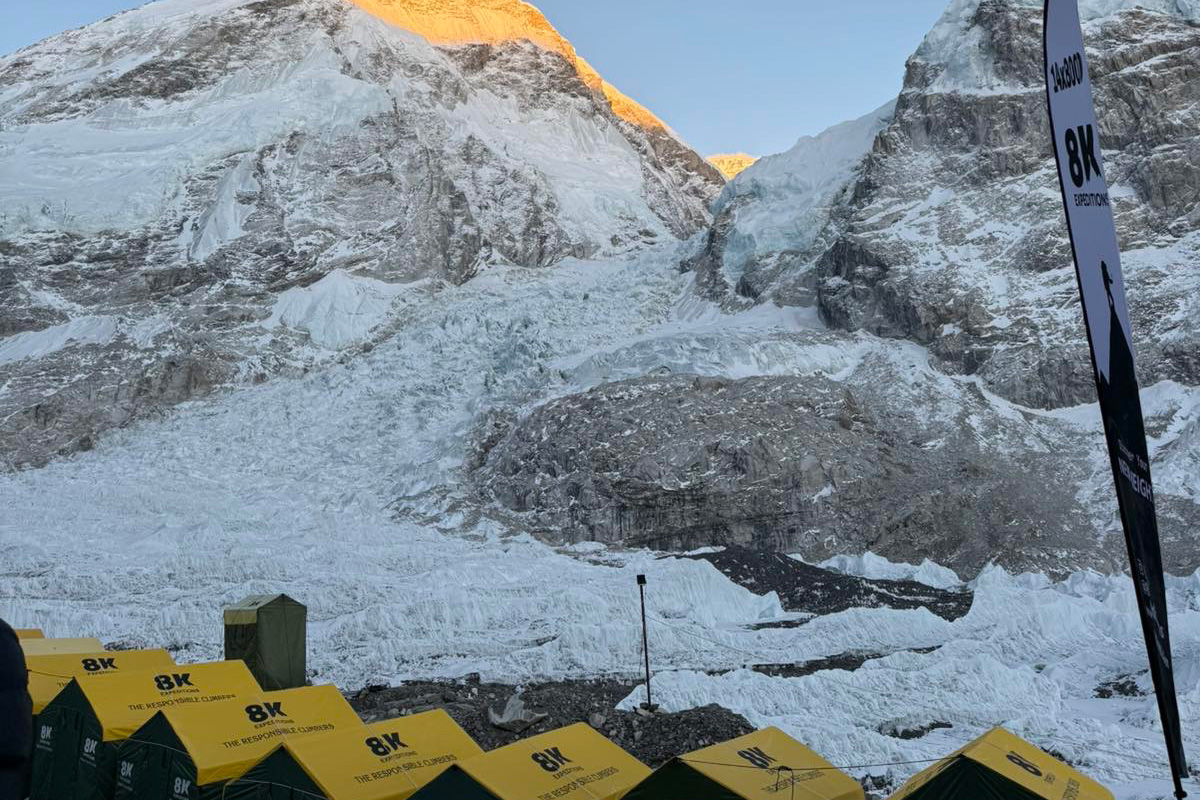 Mount Everest during the day