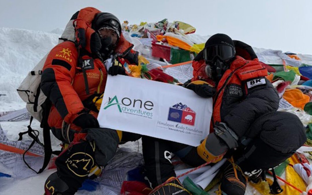 A successful mission—Rabindra climbs to the top of the world